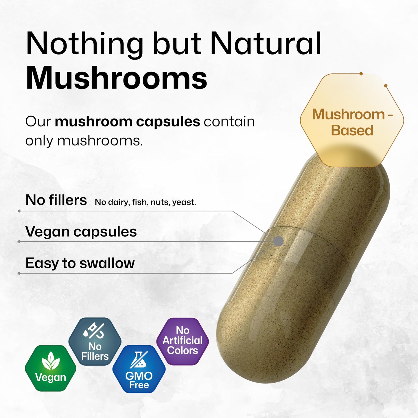 BIO KRAUTER Dozen Mushroom Complex Capsules 2100 mg Blend - 12 Extracts, 100 Vegan Caps - Pack of 2