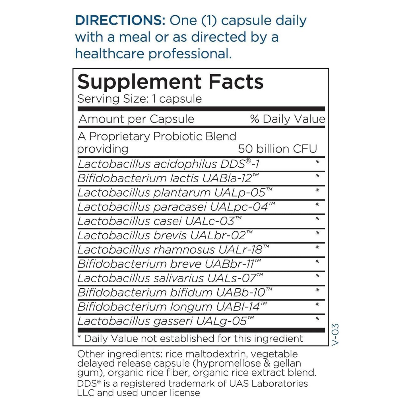 BioMaintenance Shelf-Stable Probiotic – 50B CFU, 12 Strains, 60 Capsules