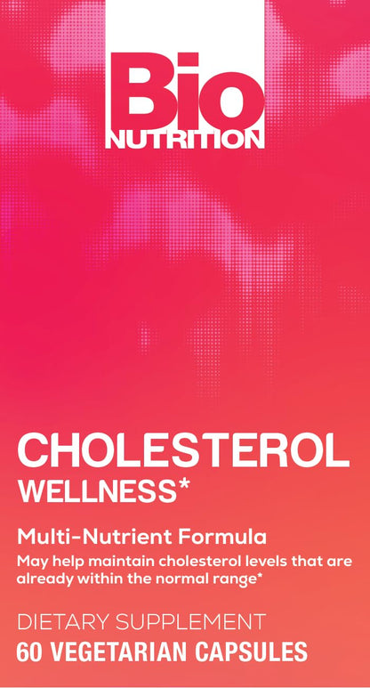 Bio Nutrition Chlolesterol Wellness 60 Vegetarian Capsules | Natural Formula