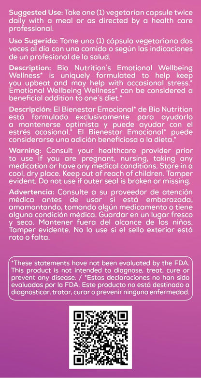 Bio Nutrition Emotional Wellbeing – Stress Support & Mood Health