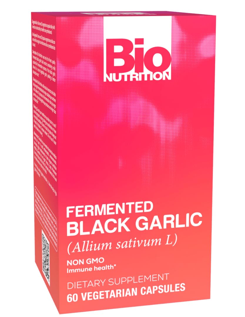Bio Nutrition Fermented Black Garlic - 60 Veg Capsules | Immune Support