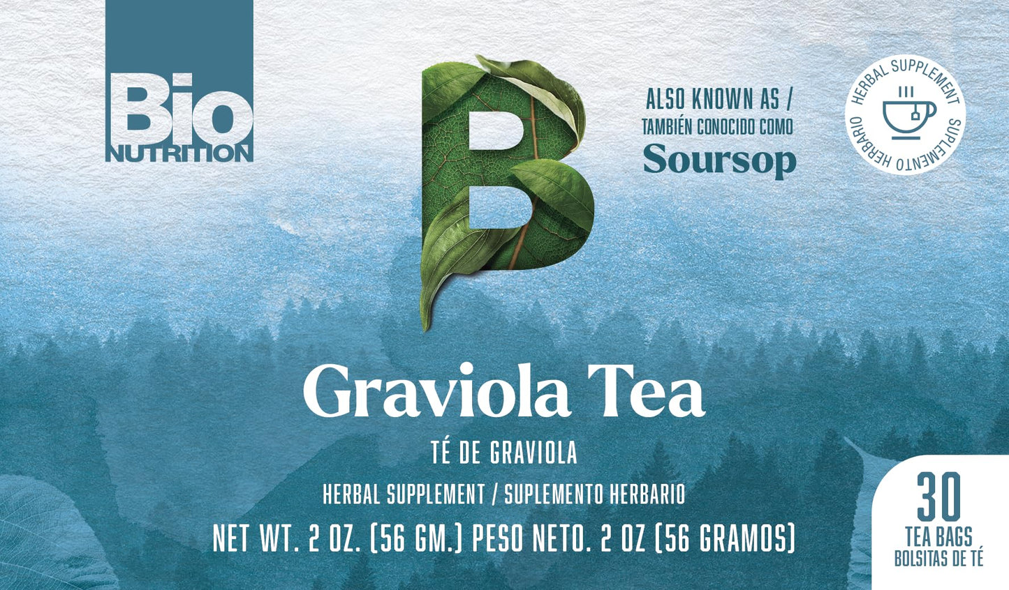 BIO NUTRITION INC. Graviola Tea 30 Bag, 0.02 Pound - Immune Support