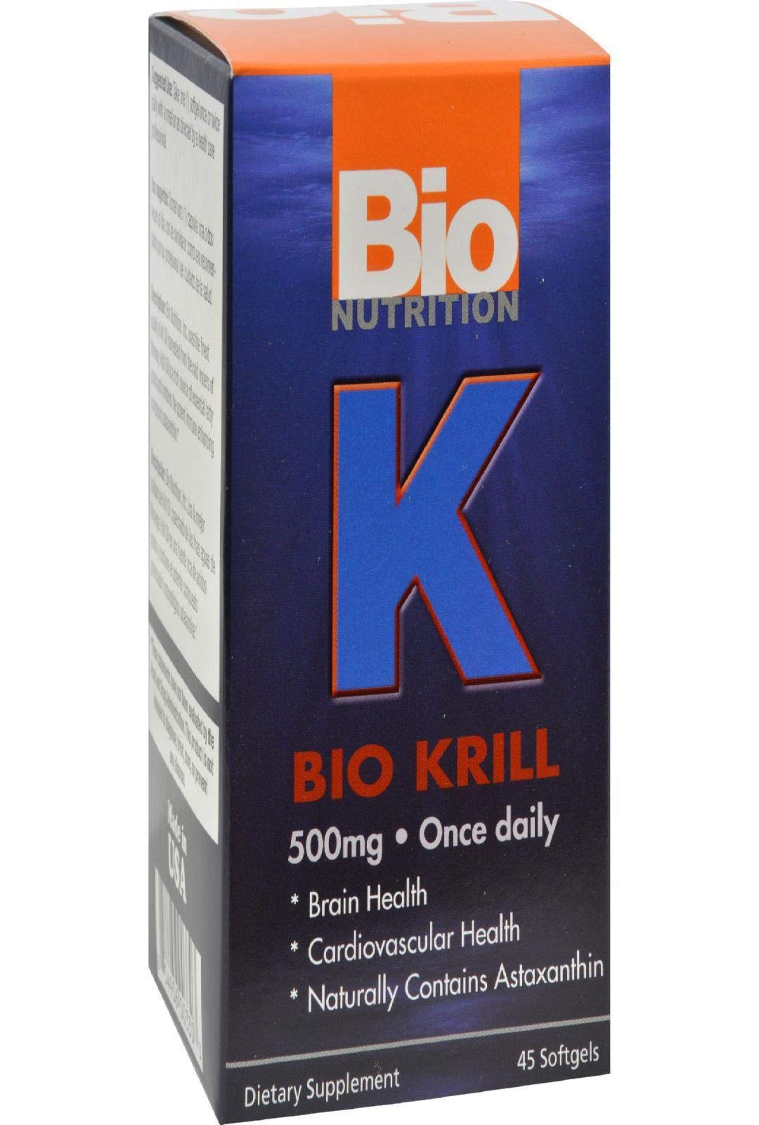 Bio Nutrition Krill Oil Complex 45 Softgels | 500mg | Once Daily | Immune Support | Omega 3 6 9