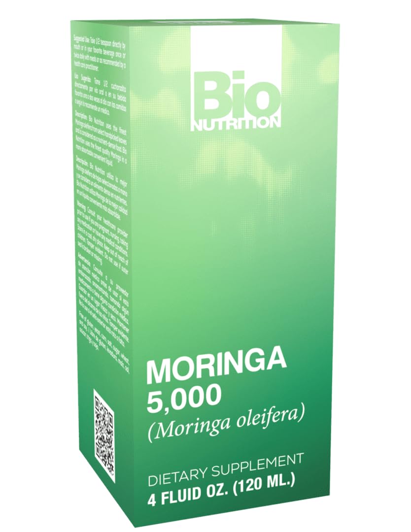 Bio Nutrition Moringa Liquid Supplement 4 fl oz | Antioxidants, Quercetin & Immune Support