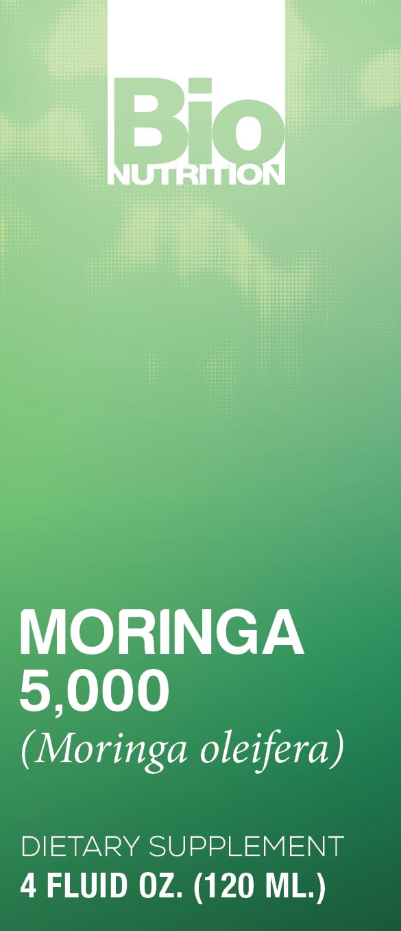 Bio Nutrition Moringa Liquid Supplement 4 fl oz | Antioxidants, Quercetin & Immune Support