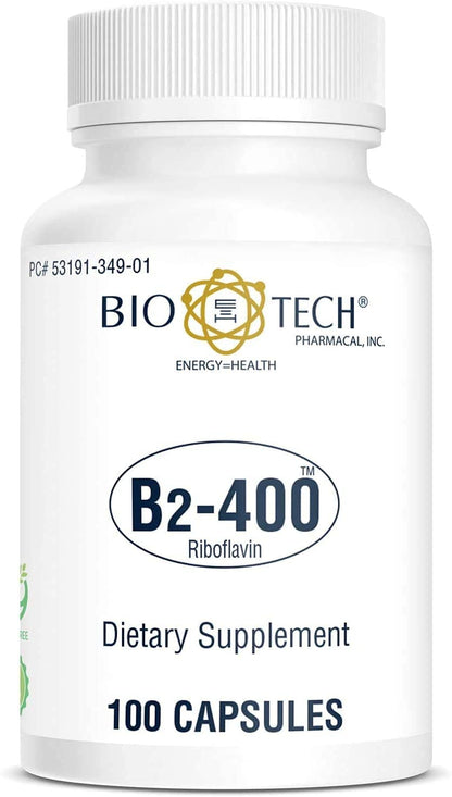 Bio-Tech Pharmacal B2-400, 100 Capsules – Clarity & Productivity