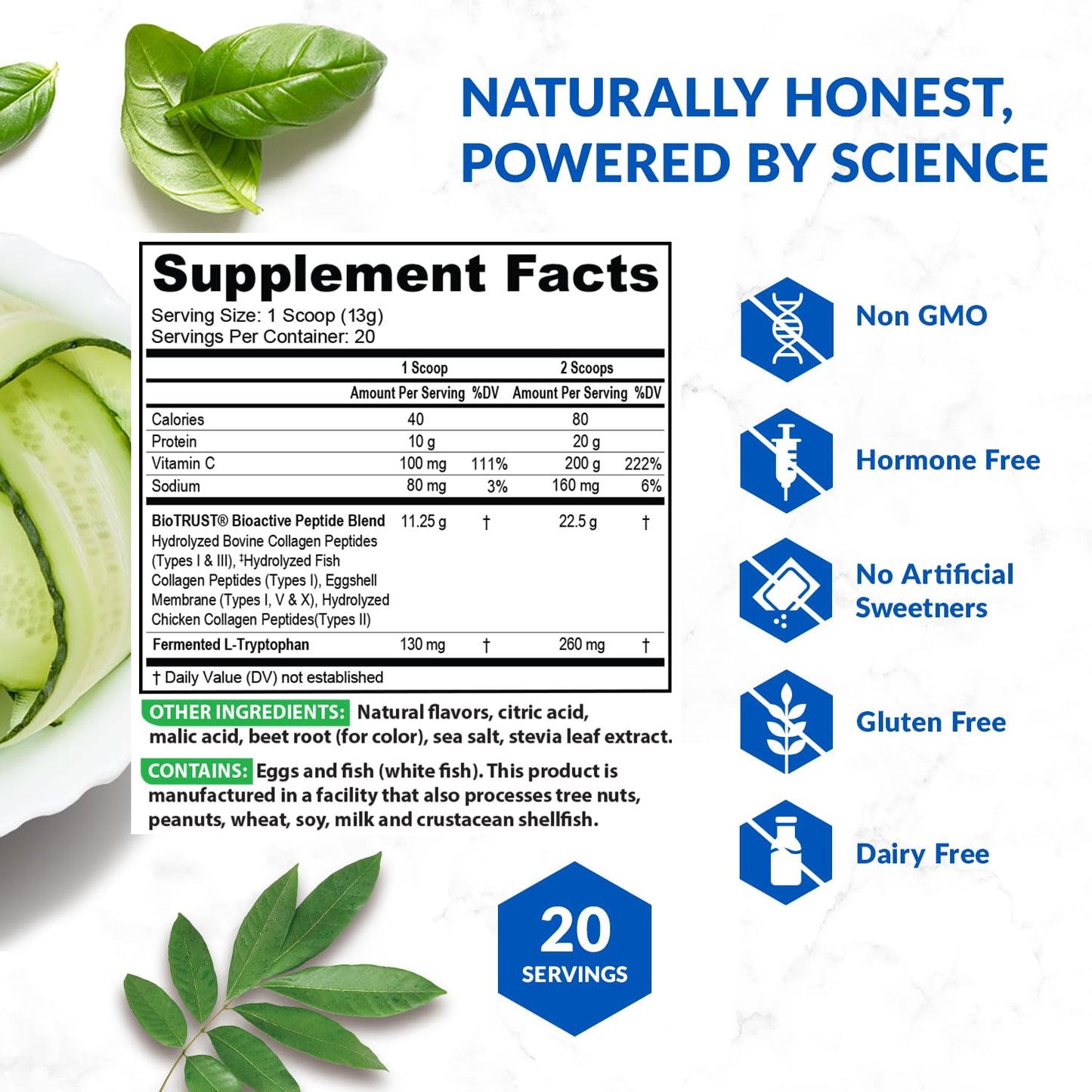 BioTrust Ageless Multi Collagen Peptides Powder – 5 Types (I-V-X) – Fruit Punch