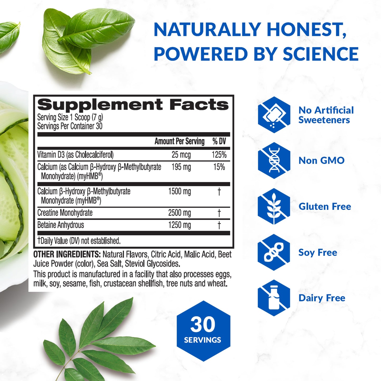BioTrust Ageless Muscle Builder – Creatine HMB Powder with Vitamin D3 (Fruit Punch, 30 Servings)