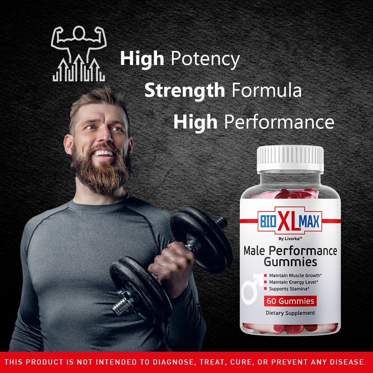 Bio XL Max Gummies - Natural Energy & Wellness Formula | 60 Gummies