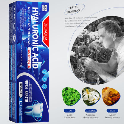 BIOAQUA 1.5X Instant Whitening Toothpaste – Fresh Breath, Gingival Protection 100g