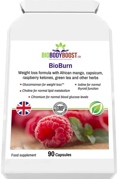 BioBurn Raspberry Ketone & Green Tea Capsules | With Guarana UK Fashionfitz