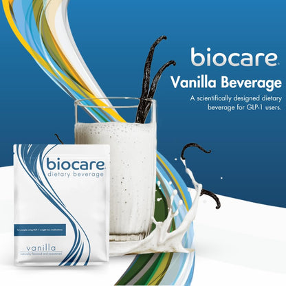 Biocare GLP-1 Nutritional Beverage – 30g Protein, 26 Vitamins, Vanilla