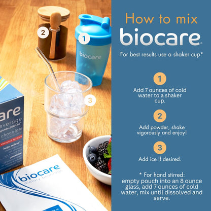 Biocare GLP-1 Nutritional Beverage – 30g Protein, 26 Vitamins, Vanilla