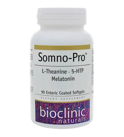 Bioclinic Naturals Somno-Pro: 90 Gels with Melatonin, 5-HTP & L-Theanine