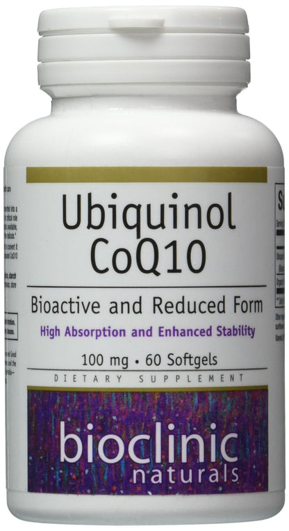 Bioclinic Naturals Ubiquinol Softgels, 60 Count | CoQ10 for Cellular Energy