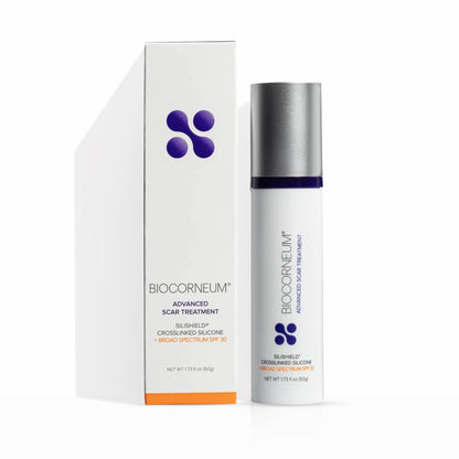 BIOCORNEUM Advanced Scar Treatment with Silishield SPF 30 (50g) – Surgeon-Recommended Silicone Scar Gel