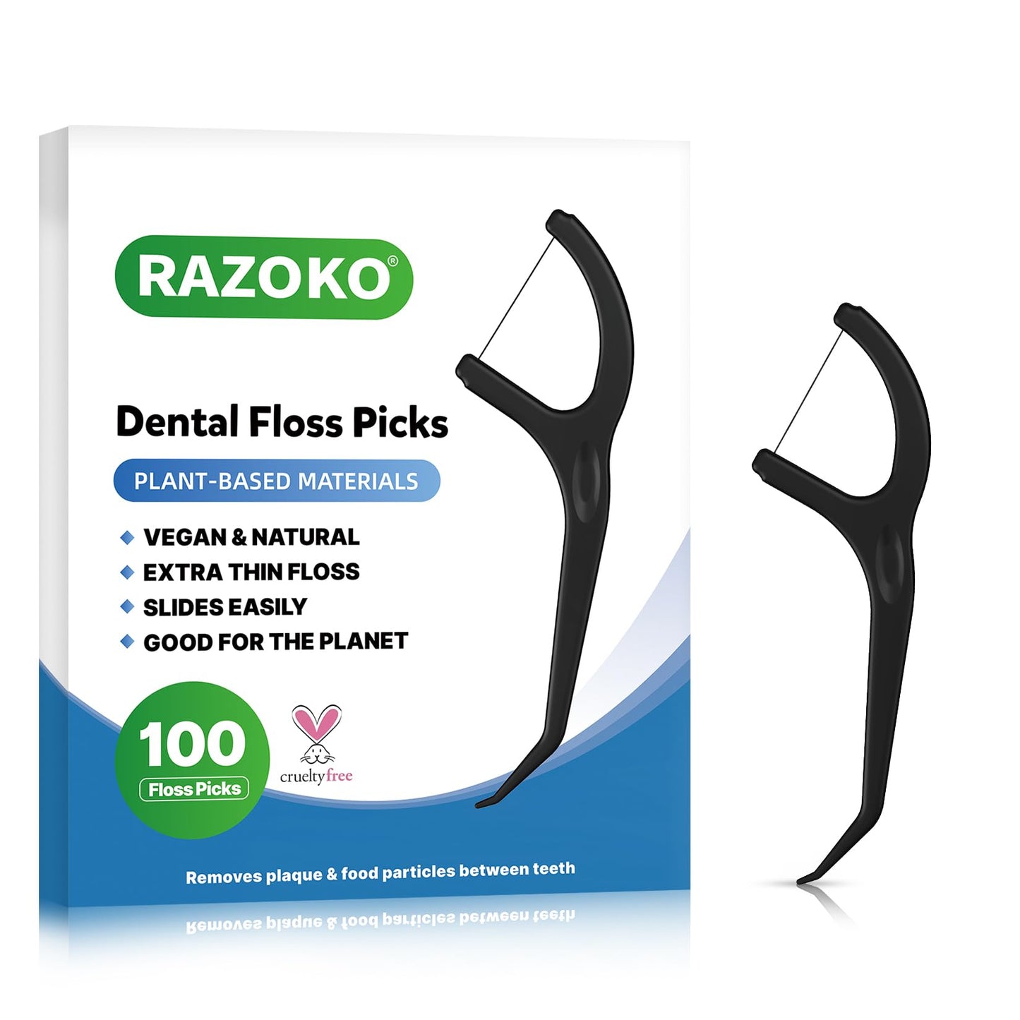Biodegradable Dental Floss Picks | Easy Glide for Fresh Breath & Healthy Gums