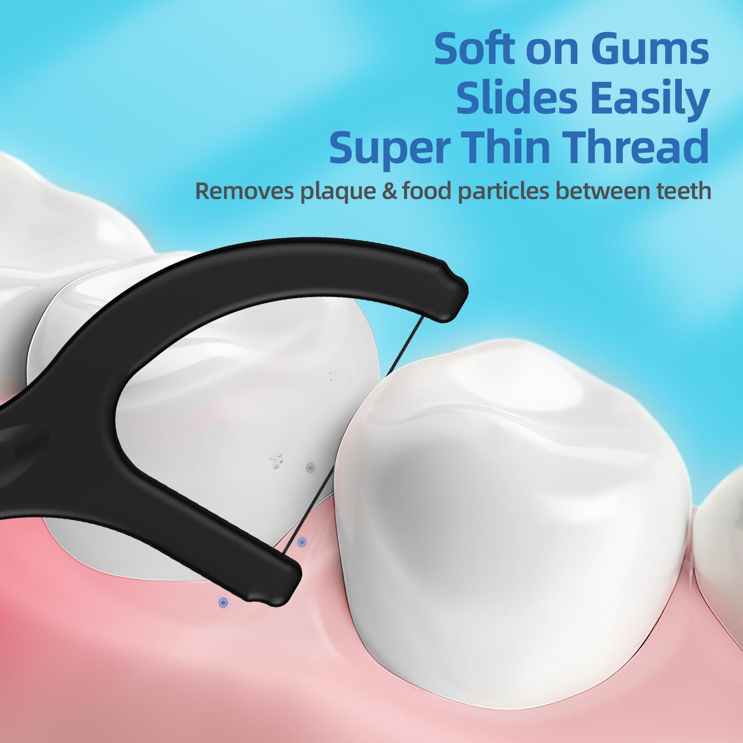 Biodegradable Dental Floss Picks | Easy Glide for Fresh Breath & Healthy Gums