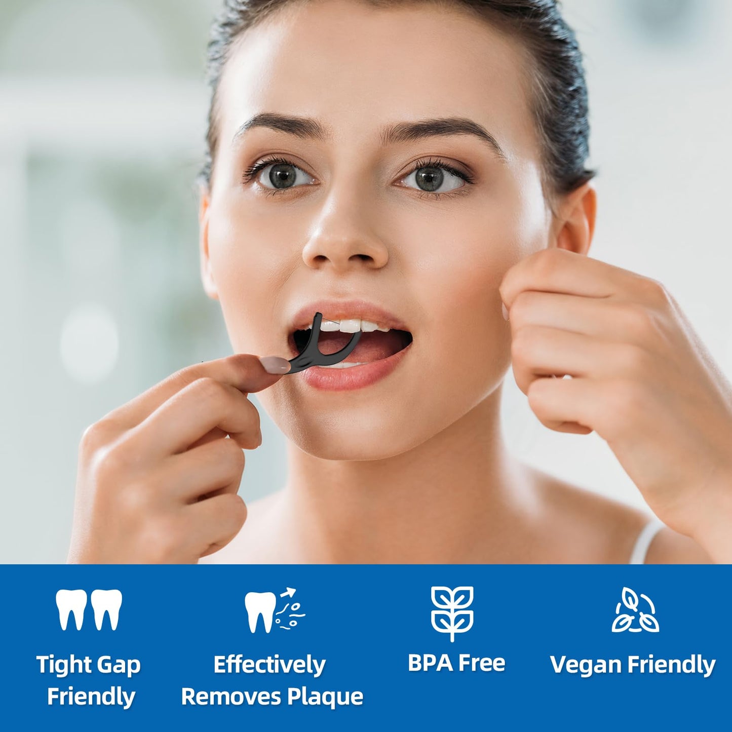 Biodegradable Dental Floss Picks | Easy Glide for Fresh Breath & Healthy Gums