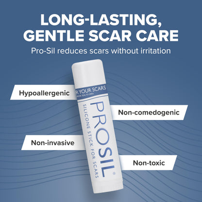 BIODERMIS ProSIL Silicone Scar Stick – Non-Invasive Scar Gel for Surgical, Acne & Burn Scars (17g)