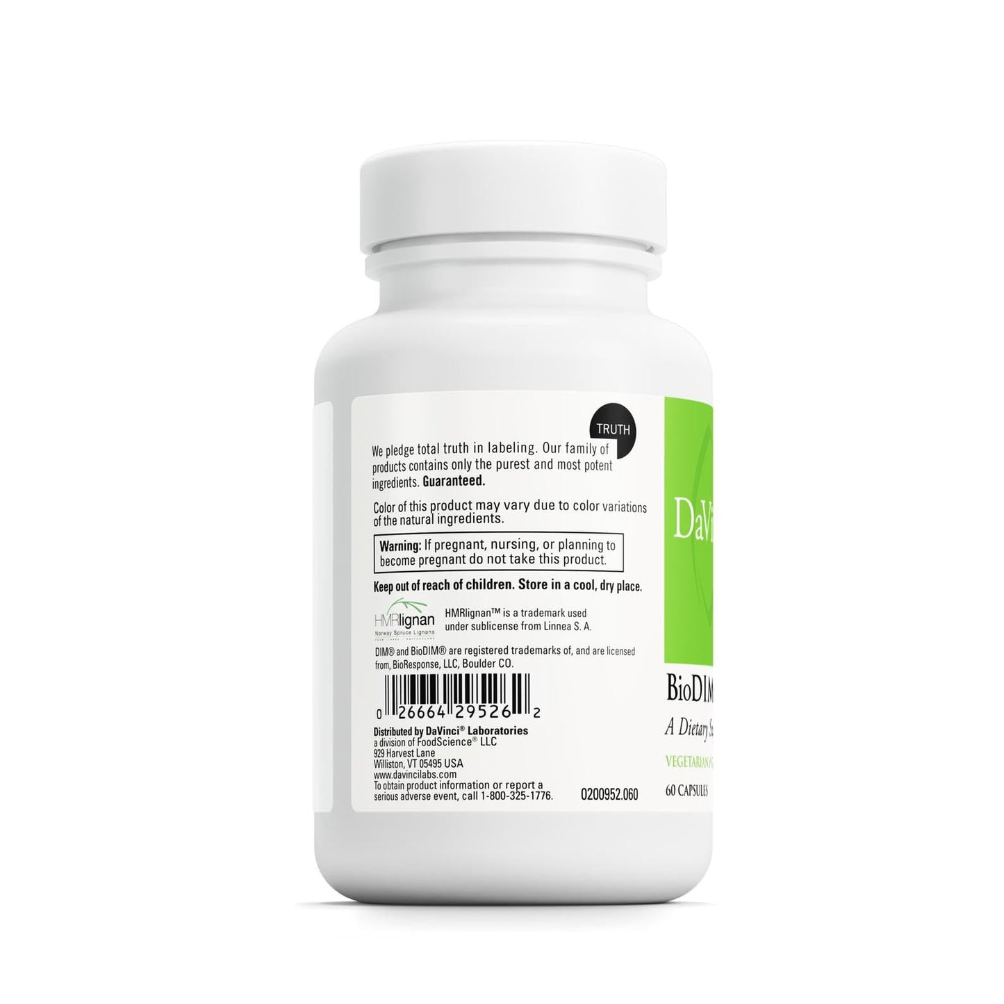 DAVINCI Labs BioDIM Complex - Hormone Support with Vitamin D3, DIM & Trans-Resveratrol | 60 Capsules