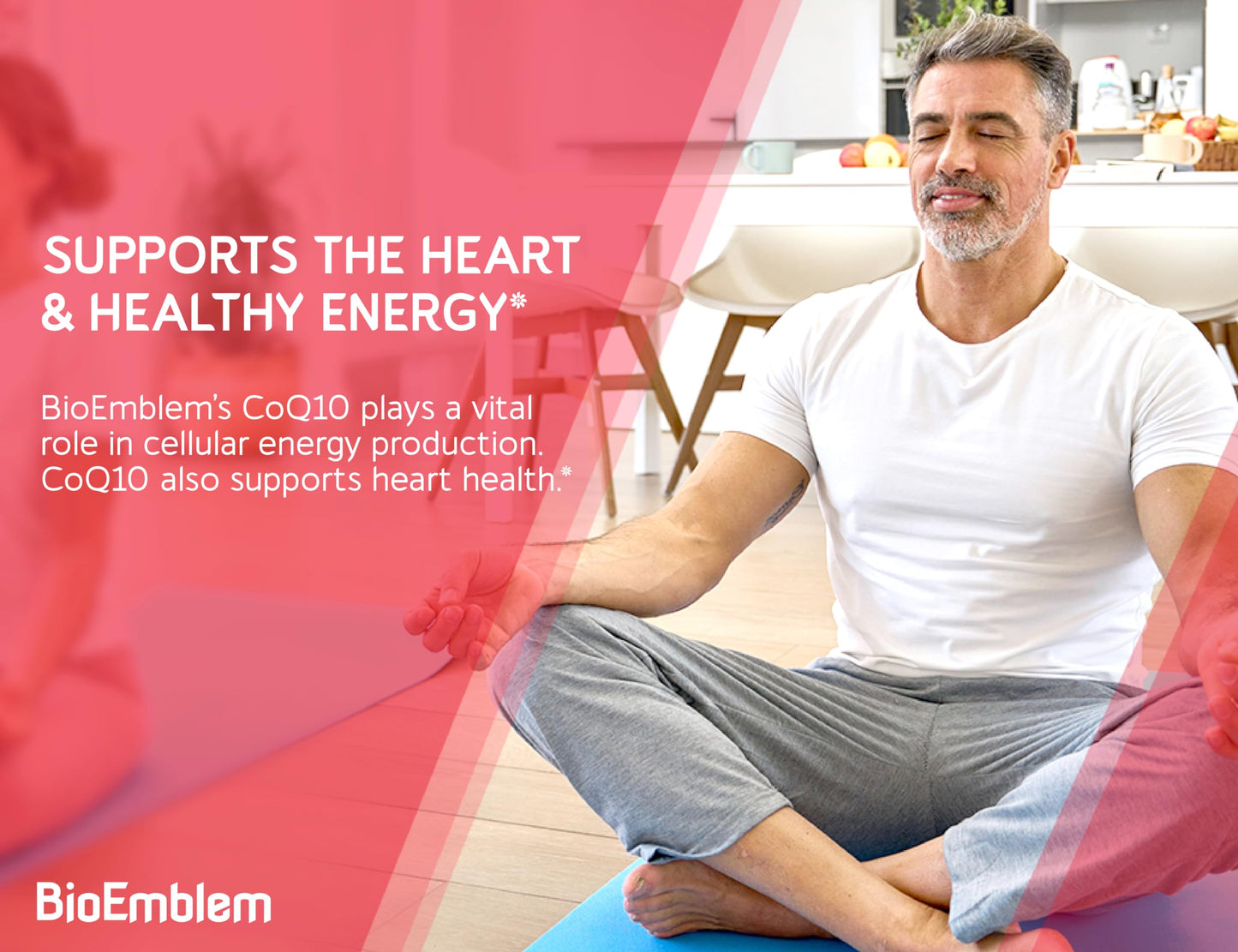 BioEmblem CoQ10 with BioPerine 200mg Softgels – High Absorption CoQ10 for Energy & Heart Health | Non-GMO, Made in USA (90 Count)
