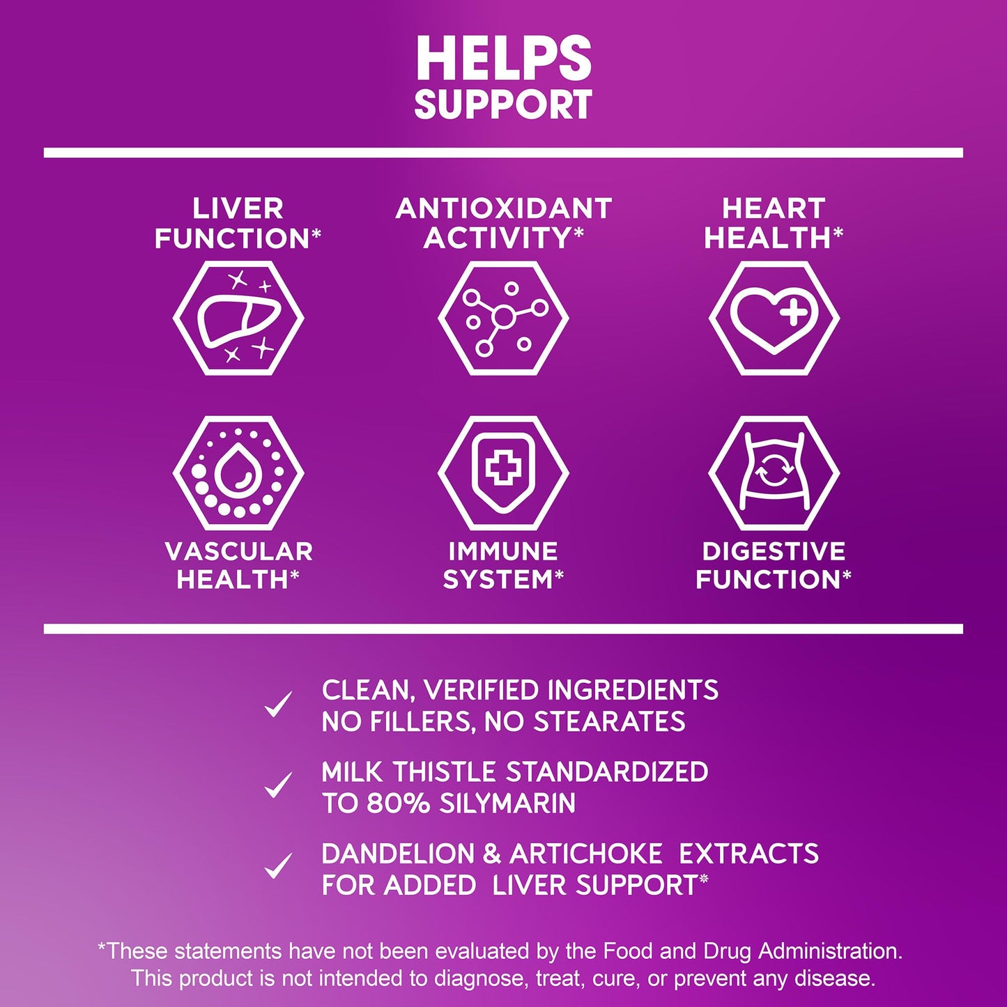 BioEmblem USDA Organic Liver Cleanse – 80% Silymarin Milk Thistle, 60 Caps