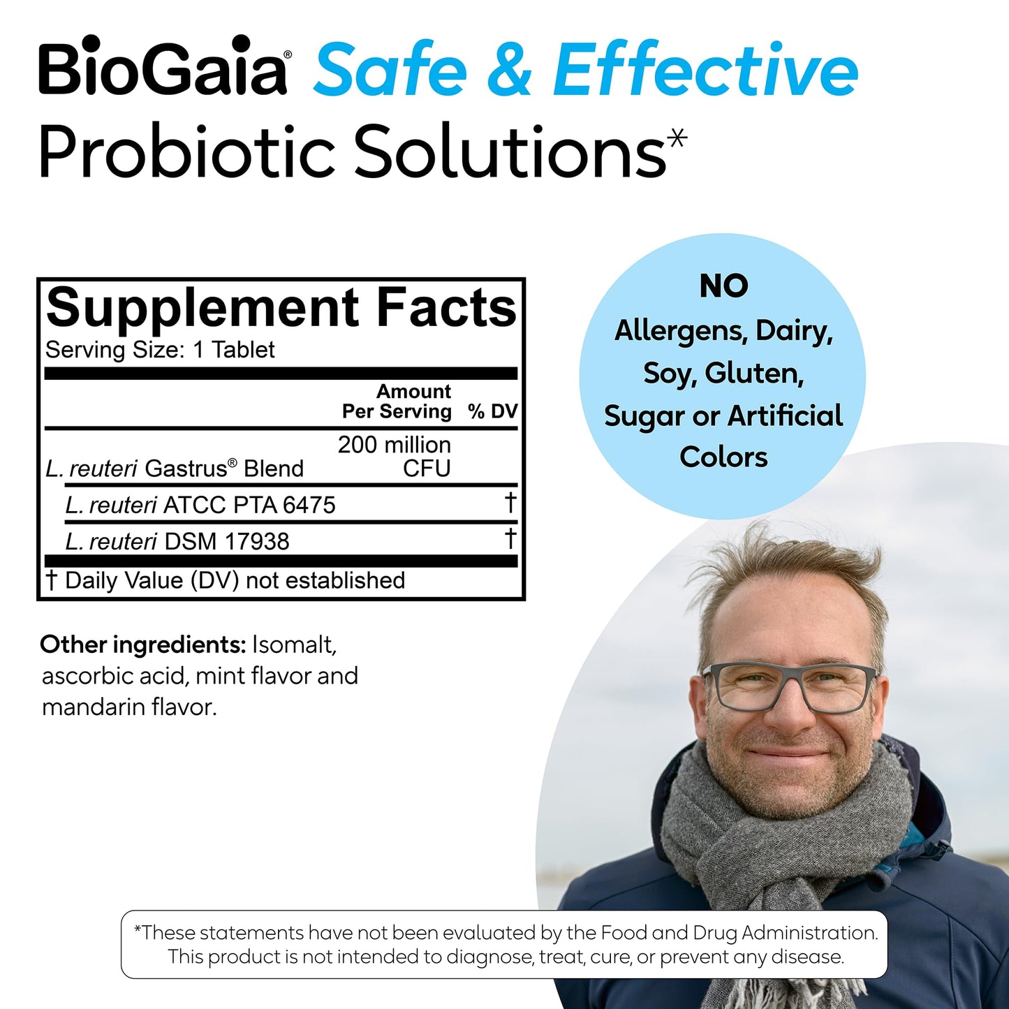BioGaia Gastrus Gut Health Probiotic 2-Pack | Eases Abdominal Discomfort, Gas & Bloating
