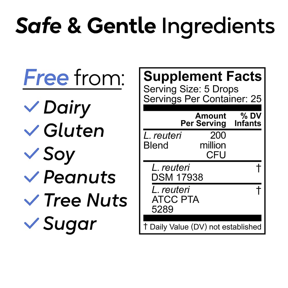 BioGaia Nurture & Grow Toddler Probiotic – Liquid, Allergen-Free | 25-Day Supply