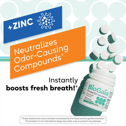 BioGaia Prodentis Fresh Breath - Oral Probiotics + Zinc | Fights Bad Breath