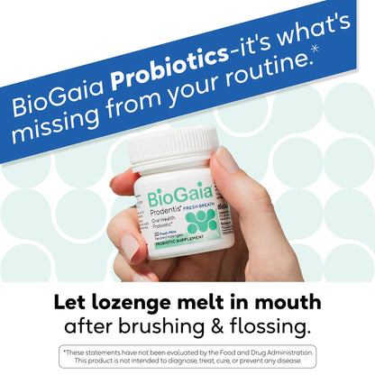 BioGaia Prodentis Fresh Breath - Oral Probiotics + Zinc | Fights Bad Breath