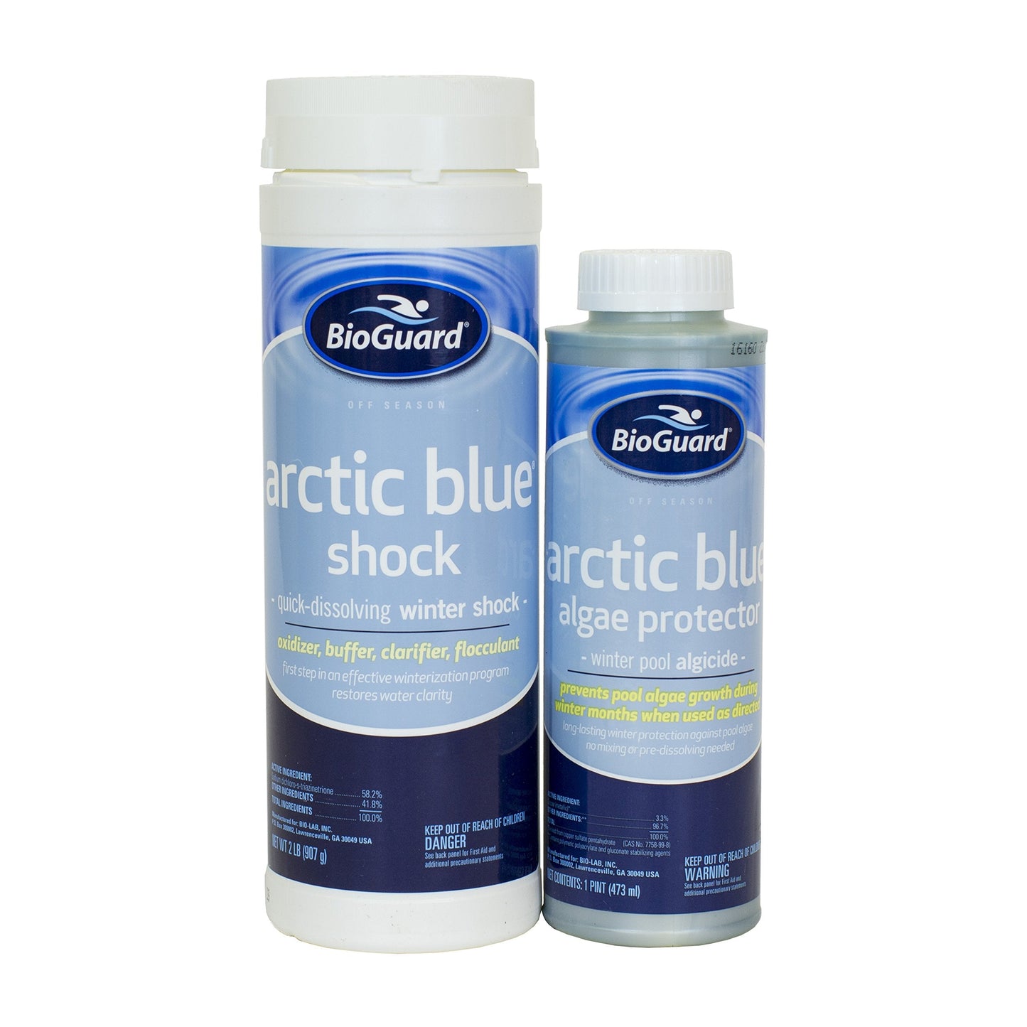 BioGuard Arctic Blue Winter Kit 12K Gallons – Algae Protector & Winter Shock