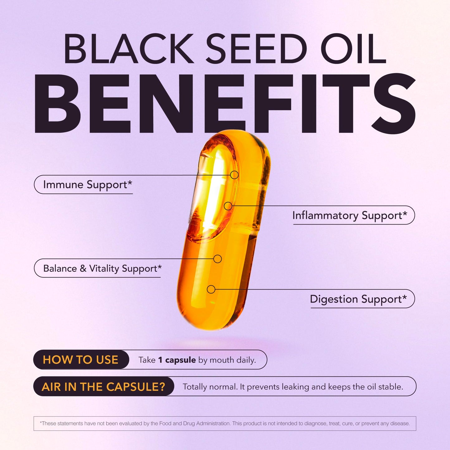 BIOLIGENT Black Seed Oil Capsules, Cold-Pressed with Thymoquin, Plant-Based Wellness for Digestion, Energy & Daily Balance, Non-GMO, Gluten Free, 30 Capsules, 30 Day Supply