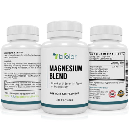 Biolor Magnesium Complex – Full Spectrum, High-Absorption Magnesium Blend
