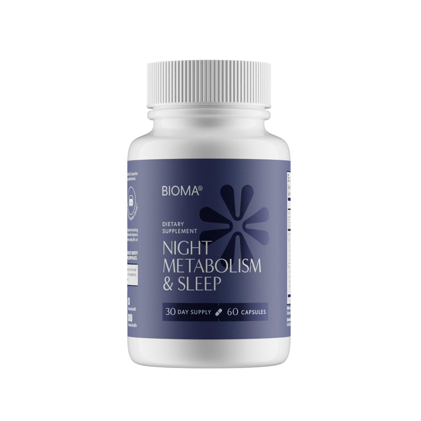 BIOMA Night Metabolism & Sleep – Supports Metabolism, Sleep & Digestive Health | 60 Capsules