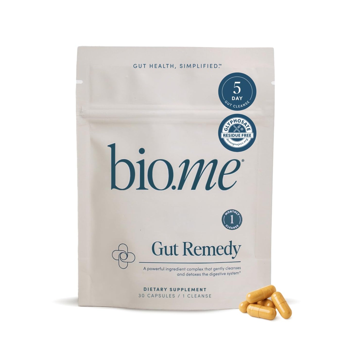 Biome Gut Remedy Capsules with Berberine – 5 Day Cleanse, 30 Capsules