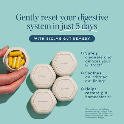Biome Gut Remedy Capsules with Berberine – 5 Day Cleanse, 30 Capsules