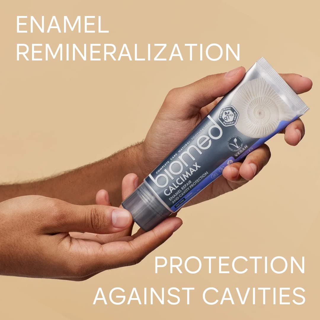 Biomed Calcimax - Natural Toothpaste | No SLS & No Fluoride | Strengthening (1 Pack)