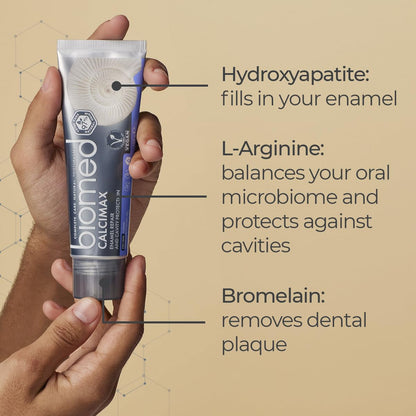 Biomed Calcimax - Natural Toothpaste | No SLS & No Fluoride | Strengthening (1 Pack)