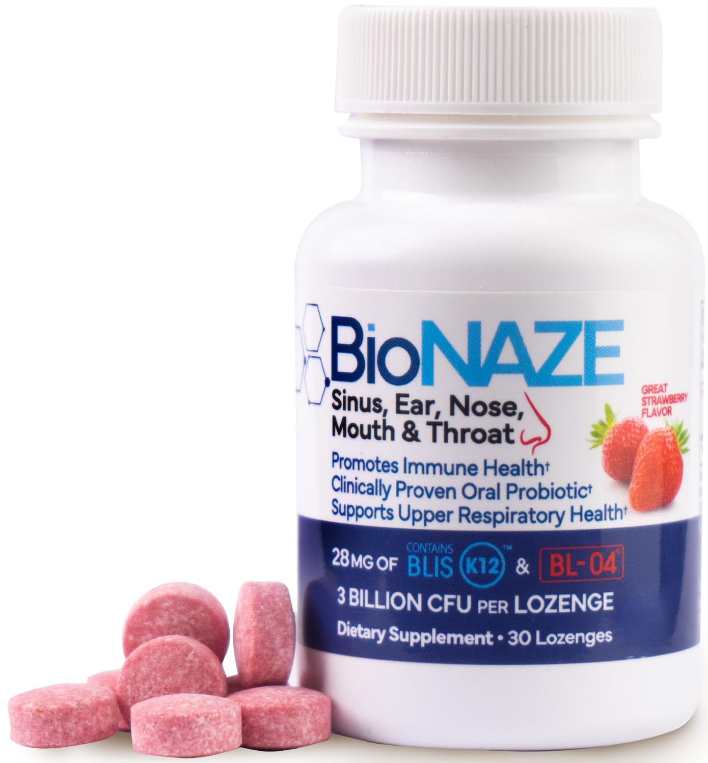 Bionaze BLIS K12 & BL-04 Oral Probiotic – 30 Count | Oral & Respiratory Support