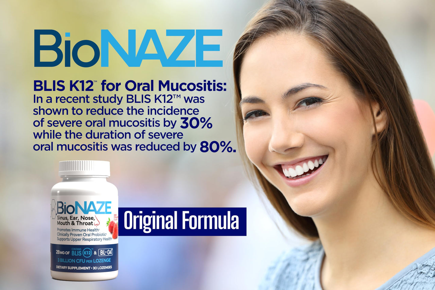 Bionaze Oral Probiotic BLIS K12 & BL-04 – 2 Pack for Sinus, Bad Breath & Post-Nasal Drain
