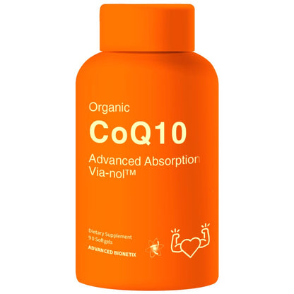 Advanced Bionetix CoQ10 200mg with Black Pepper Extract — 90 Softgels | Heart & Brain Health