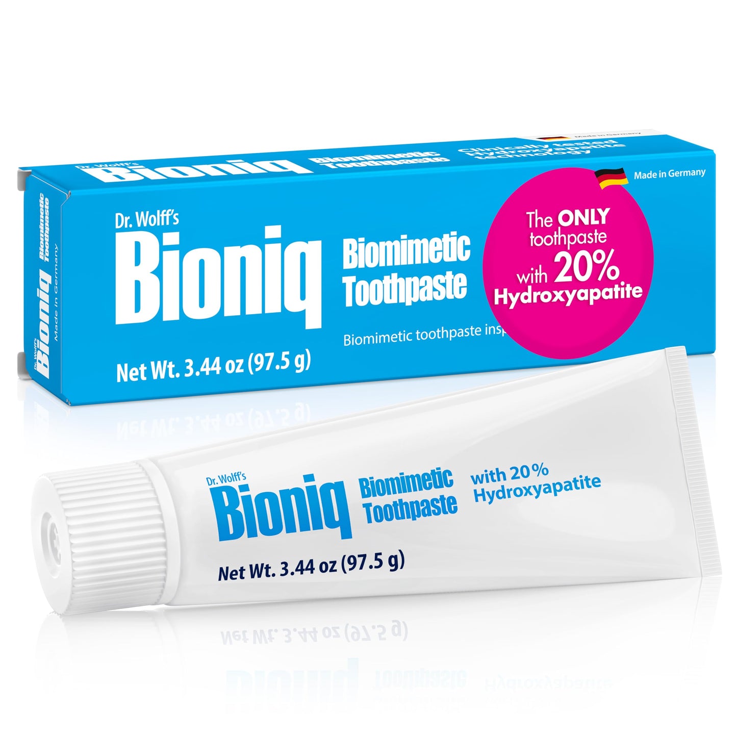 Bioniq Classic Biomimetic Toothpaste – 20% Hydroxyapatite (BioHAP) 3.44 oz | Clinically Tested