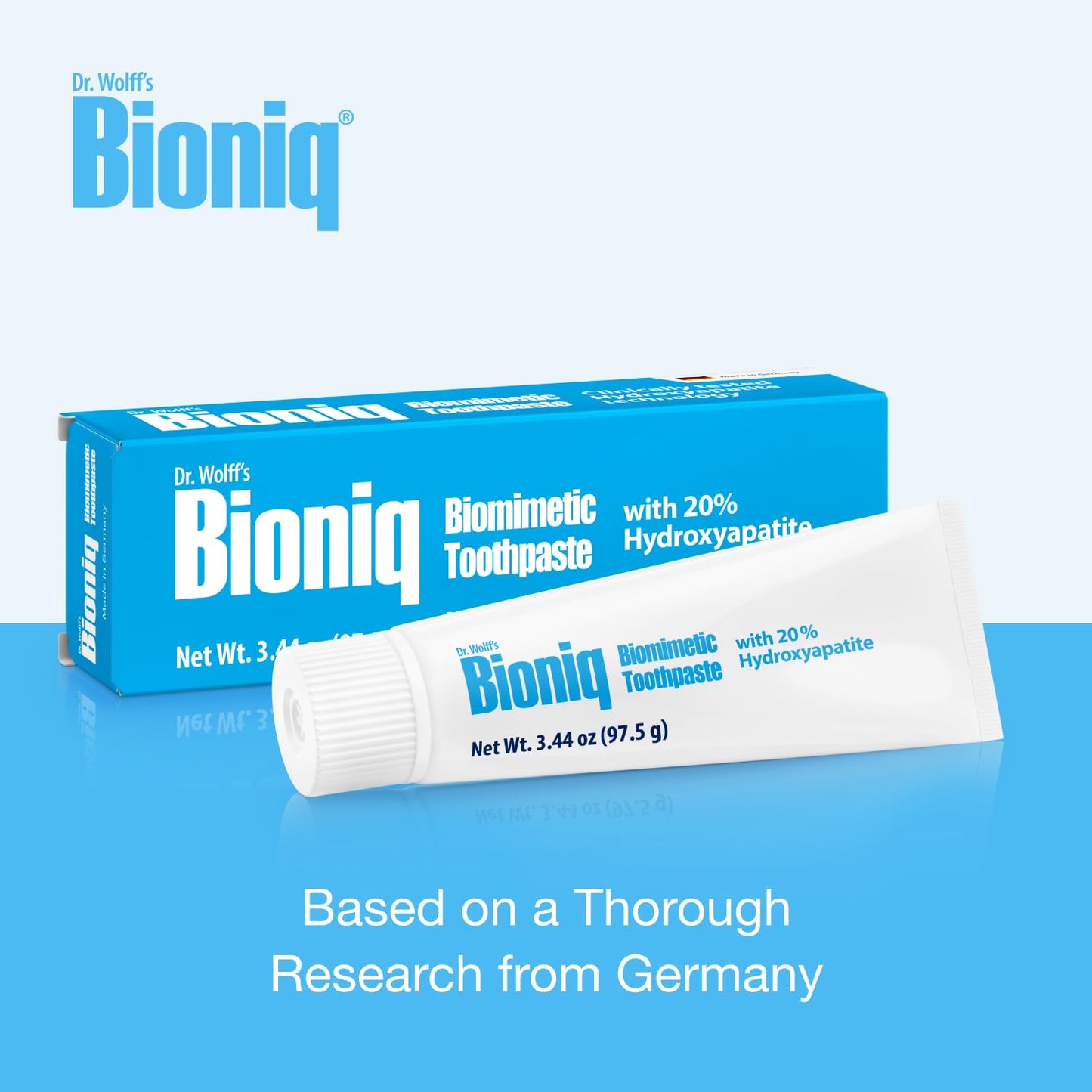 Bioniq Classic Biomimetic Toothpaste – 20% Hydroxyapatite (BioHAP) 3.44 oz | Clinically Tested