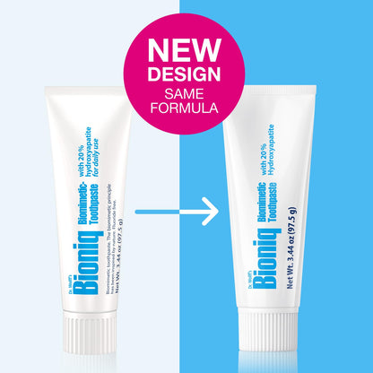 Bioniq Classic Biomimetic Toothpaste – 20% Hydroxyapatite (BioHAP) 3.44 oz | Clinically Tested