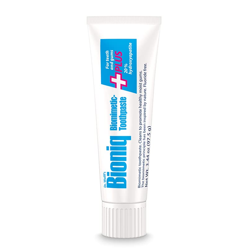 Bioniq Moist Gum Toothpaste — 20% Hydroxyapatite, Fluoride Free, Mint, 3.44 oz