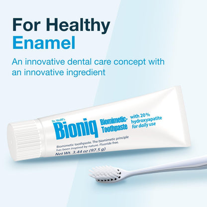 Bioniq Classic Biomimetic Toothpaste – 20% Hydroxyapatite, Fluoride-Free, Pack of 3