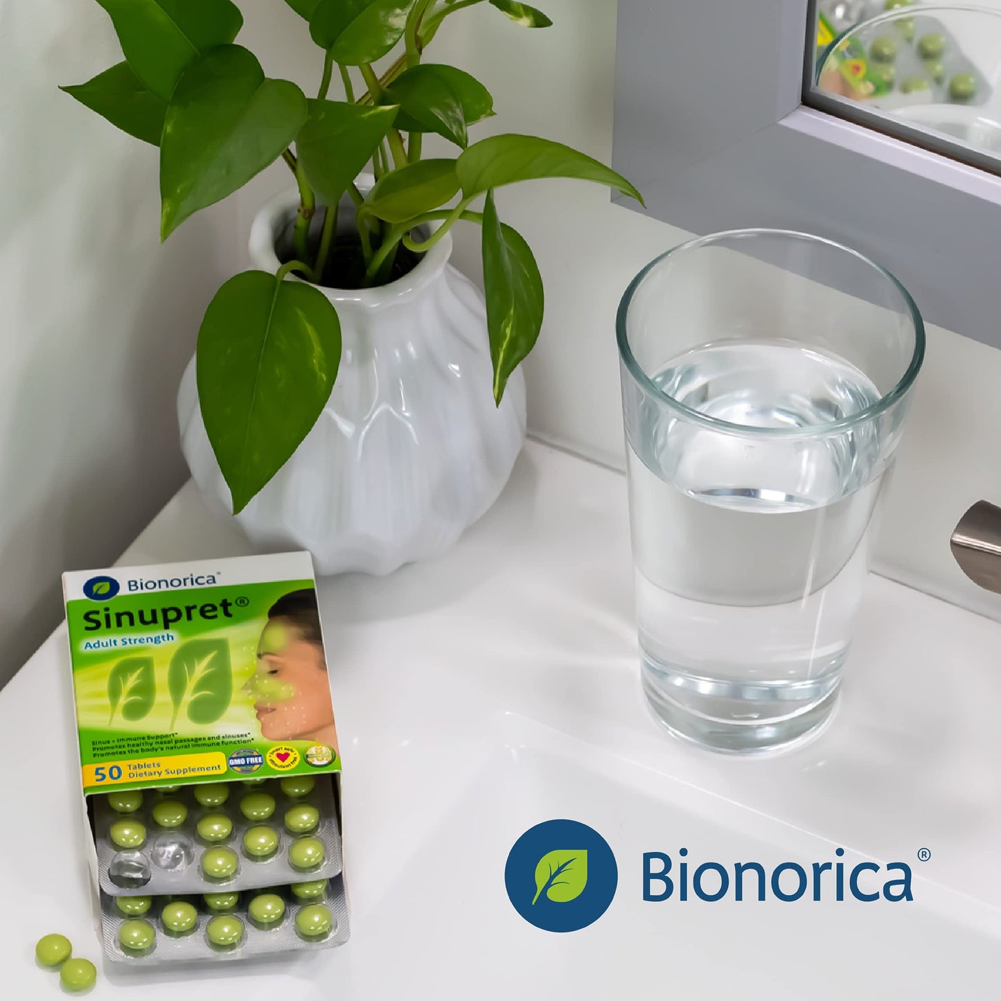 Bionorica Sinupret Adult Strength - Natural Sinus & Immune Support - 50 Tablets