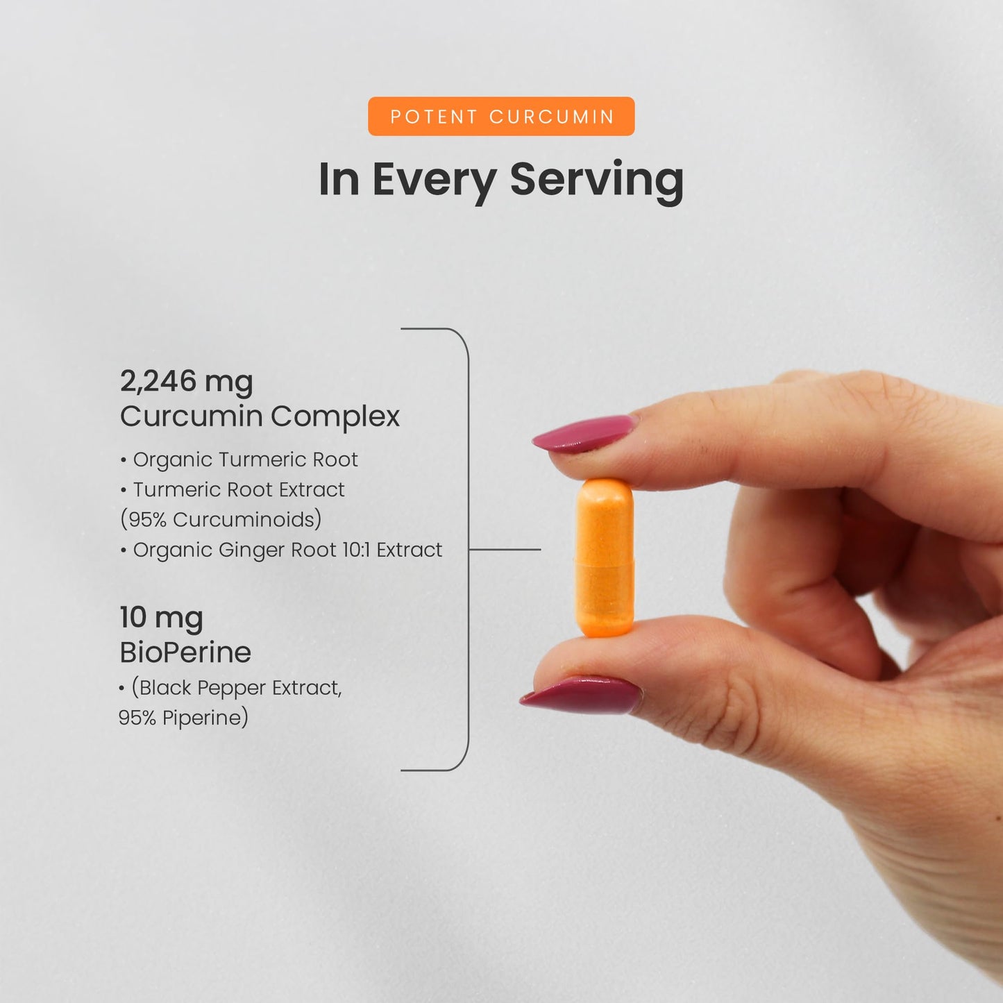 NutraChamps Turmeric Curcumin 1500mg with Black Pepper – 180 Veg Capsules