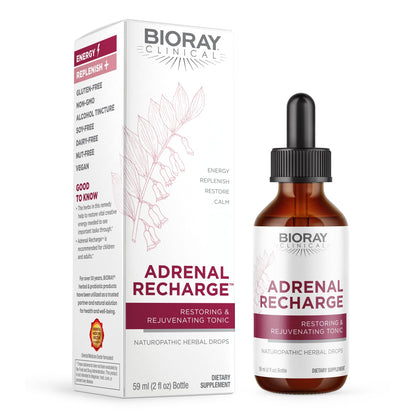 BIORAY Clinical Adrenal Recharge - 2 fl oz - Restoring & Rejuvenating Alcohol Tincture